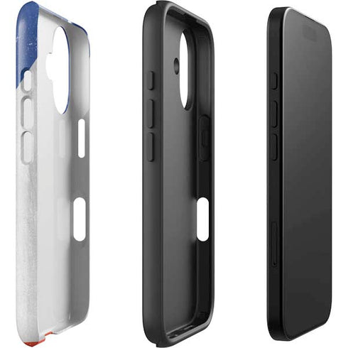 Czech Republic Flag Distressed iPhone 16 Plus Impact Case